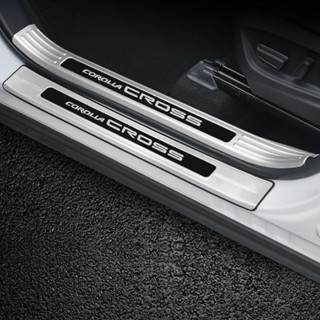 ชุดอุปกรณ์เสริม บันไดประตูรถยนต์ สเตนเลส สําหรับ Toyota Coro…