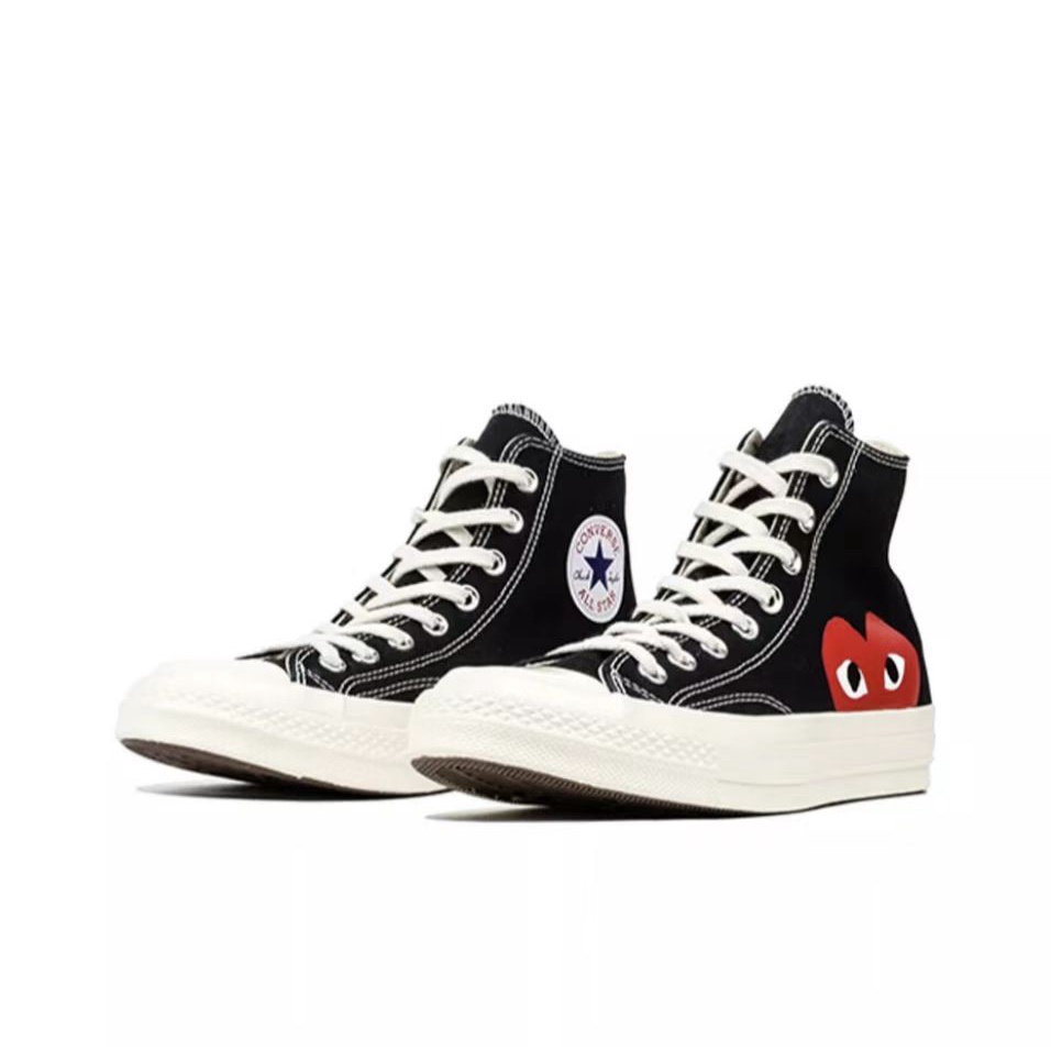 CDG Play x Converse Chuck Taylor All Star 1970s Comme des Garcons รองเท้าผ้าใบ unisex หัวใจสีแดง  ร