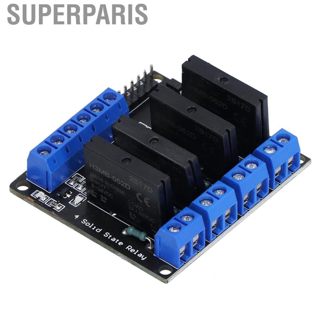 Superparis SSR Module  DC Solid State Relay High Sensitivity Fast Switching with Fuse for Power Supply