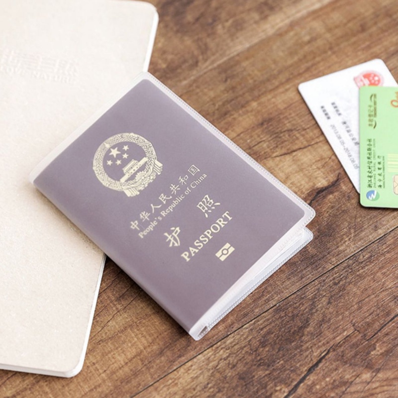 กล่องเคส PVC แบบใส กันน้ํา กันสกปรก สําหรับใส่หนังสือเดินทาง บัตรเครดิต บัตรเครดิต