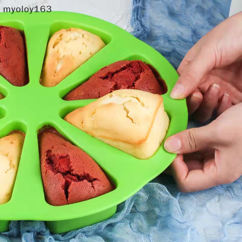 Myoloy แม่พิมพ์ซิลิโคน 8 หลุม 8 จุด สําหรับทําเค้ก ฟองดองท์ พิซซ่า 1 ชิ้น