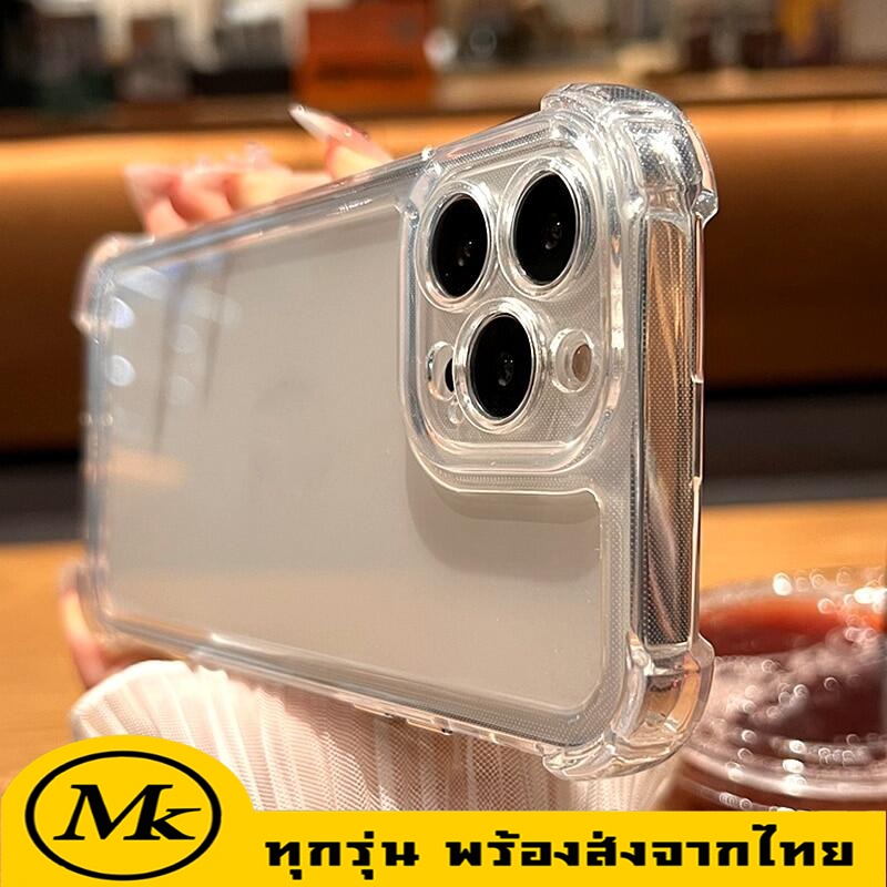 เคสกันกระแทก เคสไอโฟน15 เคส แบบใส สำหรับiphone 16 15 14 13 12 11 pro max xs xr xsmax 7 8 plus 14 16 Plus พลัส โปร แม็กซ์