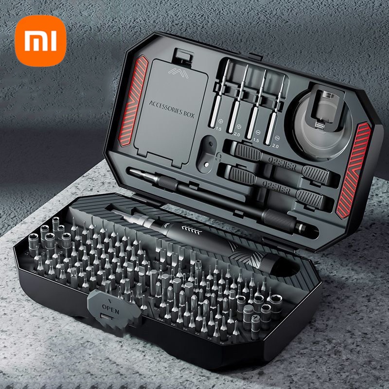 Xiaomi DELIXI 145 in 1 ชุดไขควงแม่เหล็ก ความแม่นยําสูง สําหรับซ่อมโทรศัพท์มือถือ ชุดไขควง DIY เครื่องมือในบ้าน
