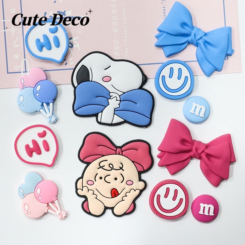 Snoopy Puppy Jibbitz Charm รองเท ้ าตกแต ่ ง PVC