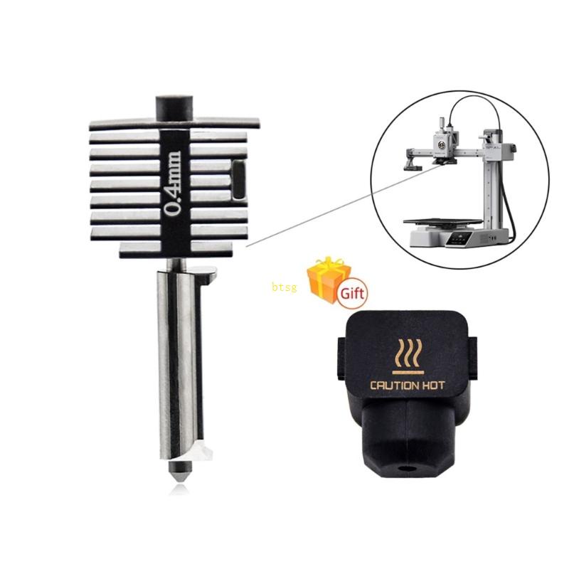 Bt ชุดหัวฉีดร้อน เหล็กแข็ง 4 มม. สําหรับเครื่องพิมพ์ 3D Bambu Lab A1 Mini 0
