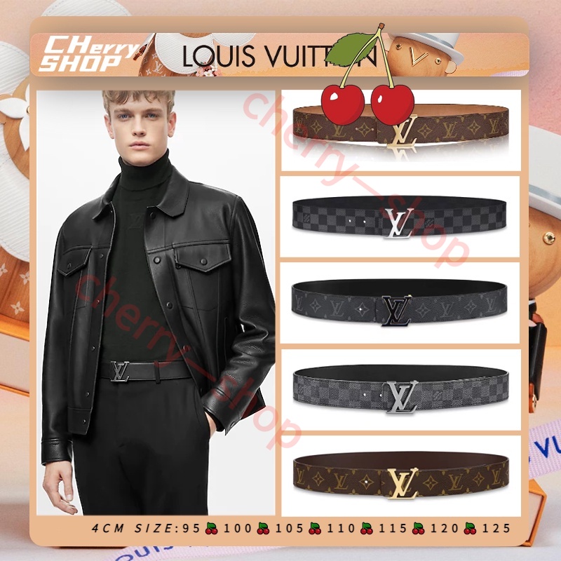 LV INITIALES 40mm reversible belt Louis Vuitton เข็มขัด สายพานแบบพลิกกลับได้