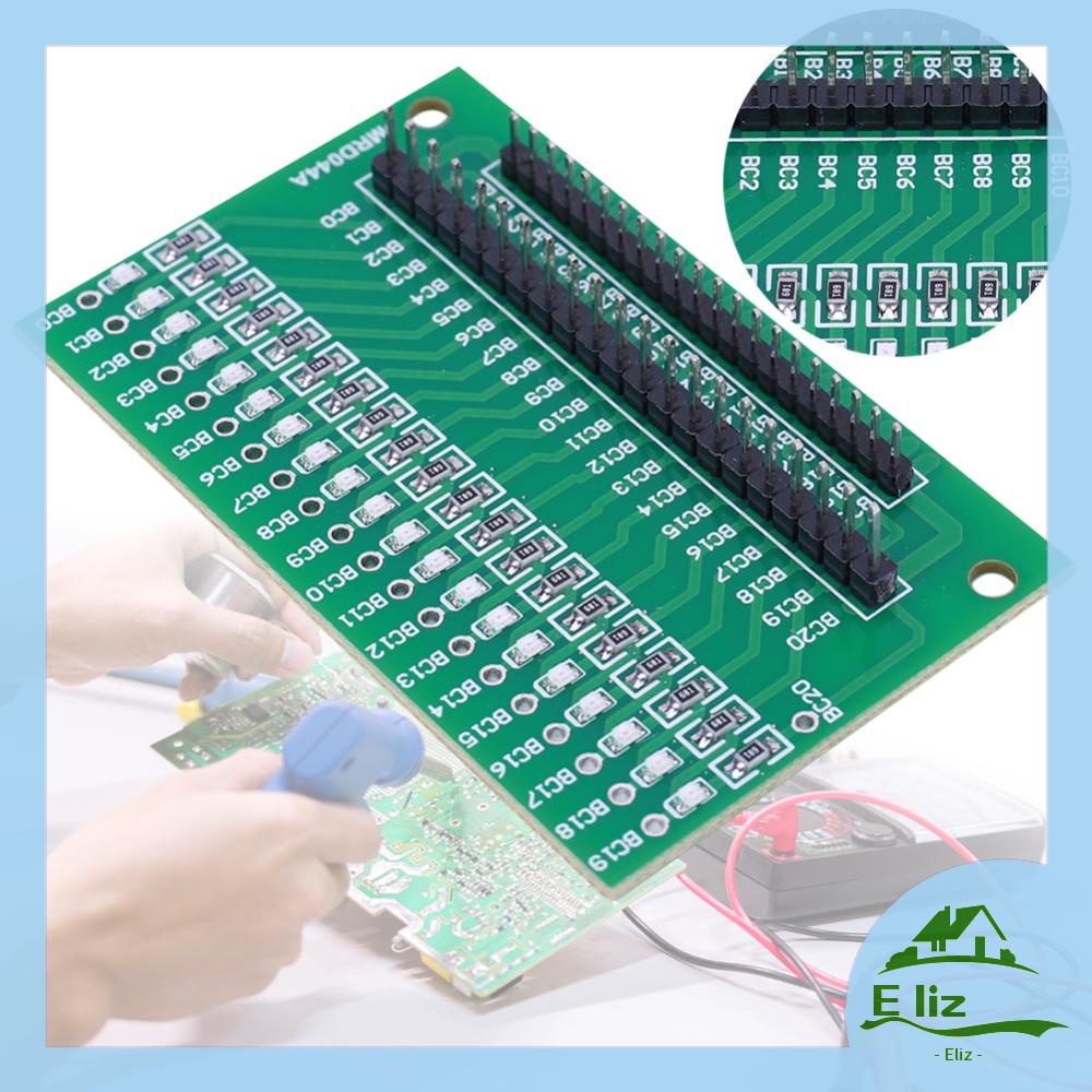 [Elizabeth1.th] บอร์ดทดสอบแบตเตอรี่ลิเธียม BMS 20S 48V ไฟแสดงสถานะ LED [Elizabeth1.th]