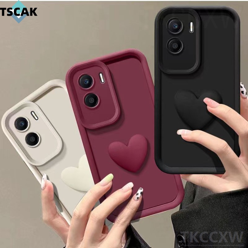 เคสโทรศัพท์มือถือแบบนิ่ม ลายดวงตานางฟ้า หัวใจ 3D สีแคนดี้ หรูหรา DIY สําหรับ Honor 90 80 70 50 Pro 9