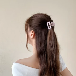 A HELLO GIRL กิ๊บติดผมหางม้า ขนาดเล็ก สีดํา สําหรับผู้หญิง