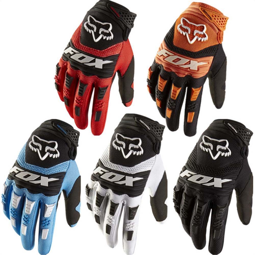 Fox รถจักรยานยนต ์ Off-Road ถุงมือ Full Finger Off-Road ถุงมือจักรยานเสือภูเขา Unisex Racing ถุงมือวันหยุดของขวัญ