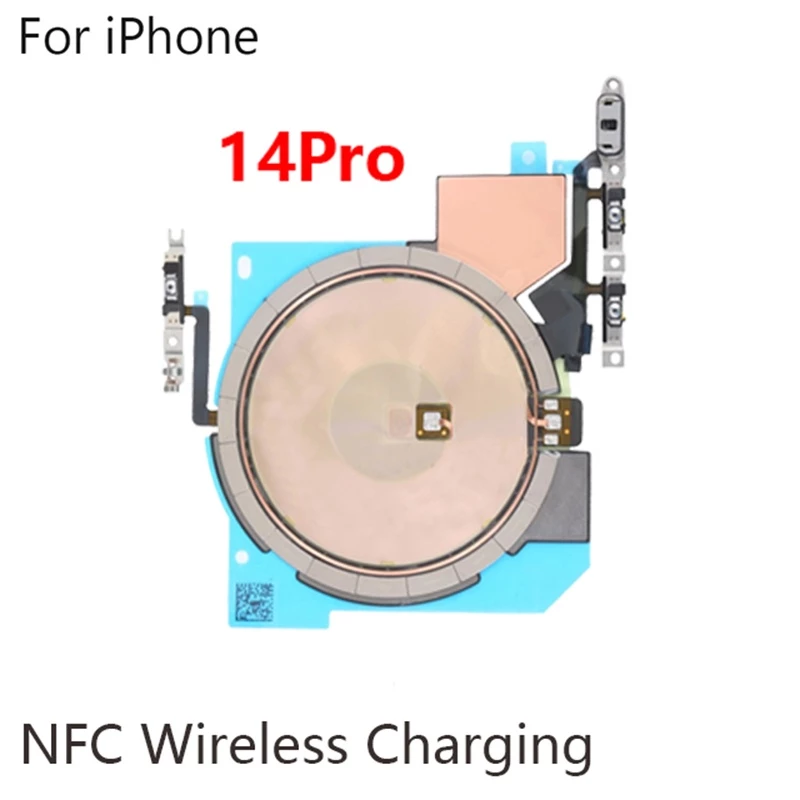 สติกเกอร์ขดลวดชาร์จ แบบไร้สาย พร้อมสายแพ สําหรับ iphone 14 14Plus 14P 14 Pro Max NFC thumbnail 5