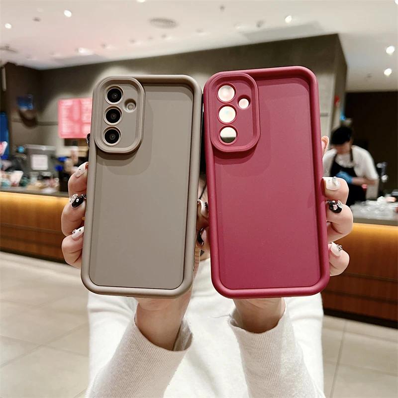 เคสโทรศัพท์ ซิลิโคนนิ่ม ผิวด้าน กันกระแทก สําหรับ Samsung A73 5G A53 A33 A23 A13 A03 A03s A72 A52 A52s A12 A02s A02