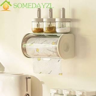 Somedayzl กล่องทิชชู่ติดผนัง กันฝุ่น กล่องทิชชู่ พลาสติกใส ก…