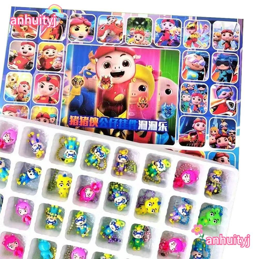 Anhuityj 40 Holes กล่องพวงกุญแจ,เครื่องประดับของเล่นของขวัญกล่อง,Kaybara/My Little Pony/Yeloli/GG Bond Figuresจี้