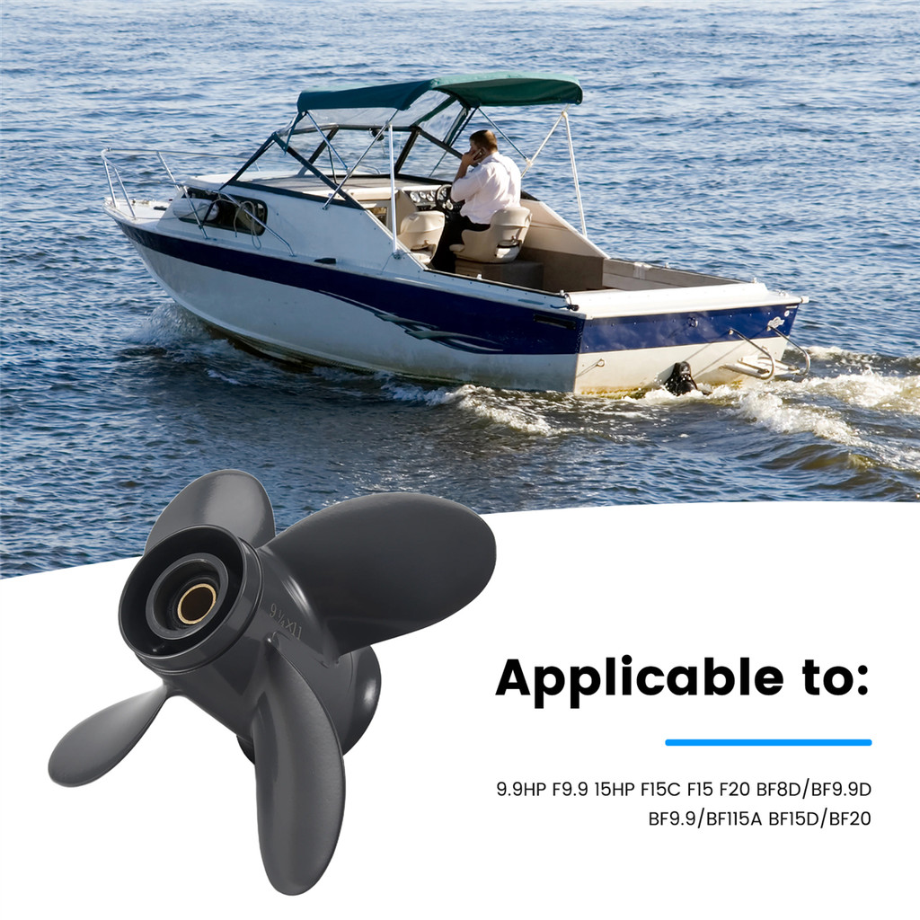[fsfejhbjhkq]9 1/4X11 เรือใบพัดนอก, สําหรับ 9.9HP F9.9 15HP F15C F15 F20 BF8D/BF9.9D BF9.9/BF15A BF1
