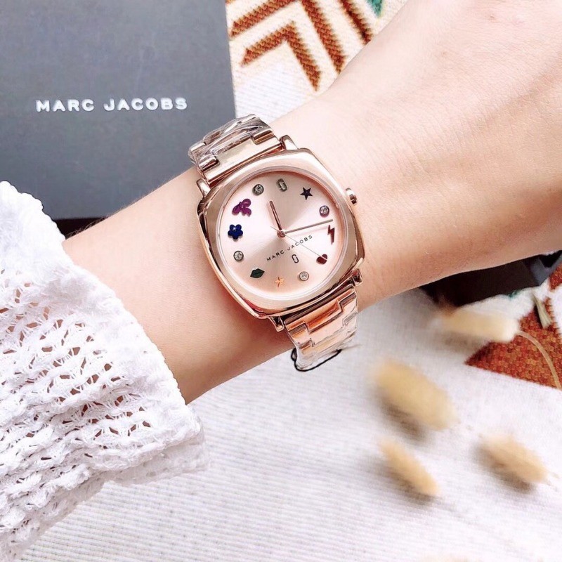 พร้อมสต็อก ！Marc jacobs MJ3548 MJ3549 MJ3550 - 34 mm 100% authentic brand name for women
