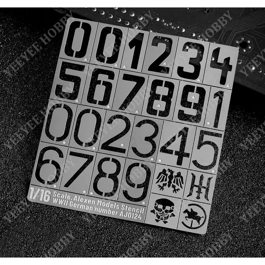 เครื่องมือ ALEXEN - AJ0124 - การวาดภาพด้วยแผ่นโลหะไปยังรุ่น WW2 GERMAN ARMY