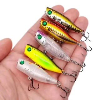 ใหม่ 1pcs 4 ซม.3.5g mini Popper Hard เหยื่อ Minnow ตกปลา Lure Crankbait Wobbler Tackle Isca Poper ลอยด้านบนน้ํา pike Lures