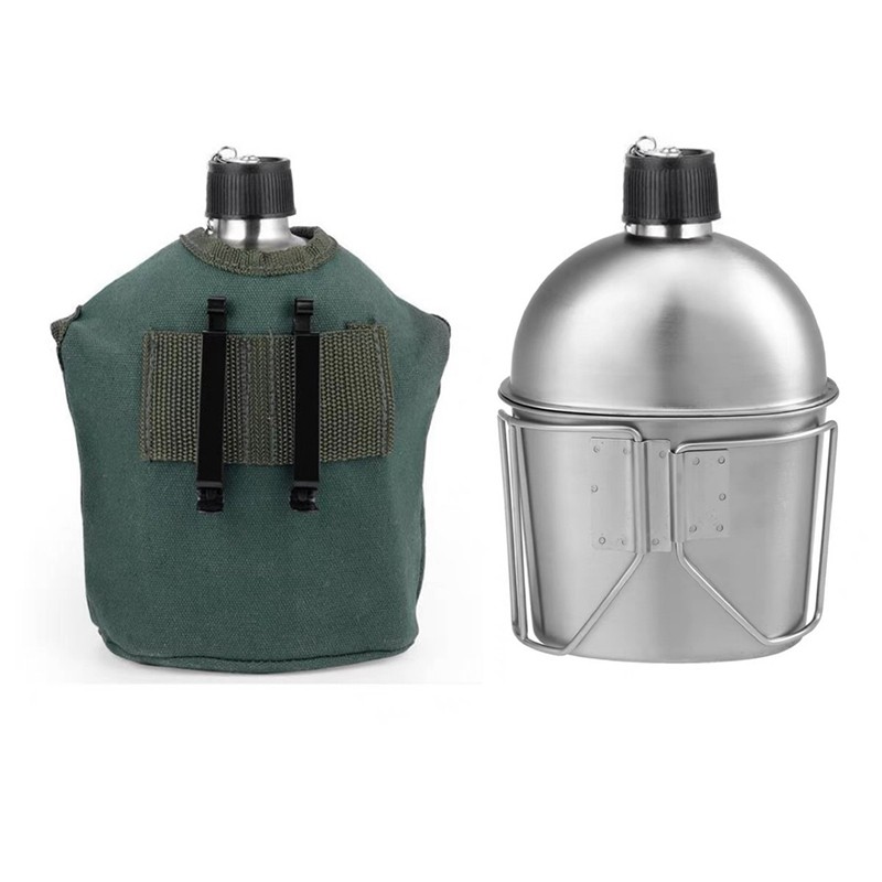 ชุดเครื่องครัวโรงอาหารกลางแจ้ง0.9ลถ้วยโรงอาหารขวดน้ําแบบพกพาพร้อมจับถ้วยสําหรับตั้งแคมป์กลางแจ้งเดินป่าใช้งานง่าย - รูปที่ 3