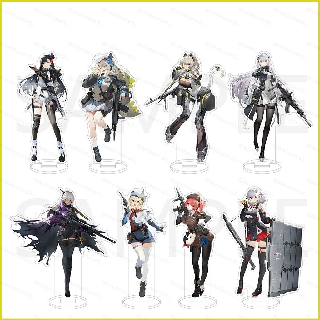 Squ3 GIRLS FRONTLINE 2 EXILIUM Sharkry DAI YAN อะคริลิค Colphne ขาตั้งผู้ถือแผ่นป้าย UP อะนิเมะรุ่นข