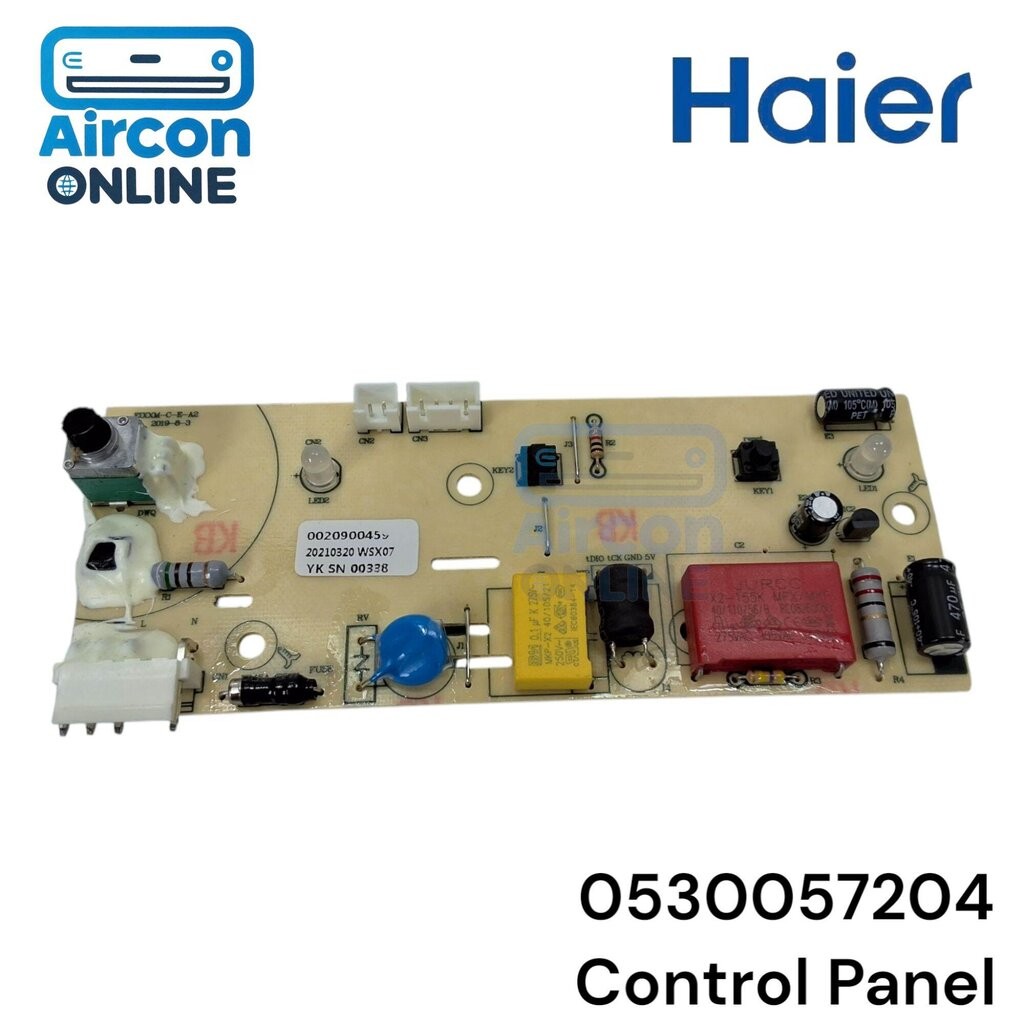 Control Panel เครื่องทำน้ำอุ่น HAIER รุ่น EI35M(AES), EI35M(AE) และ EI45M(AE) รหัส 0530057204 ของแท้