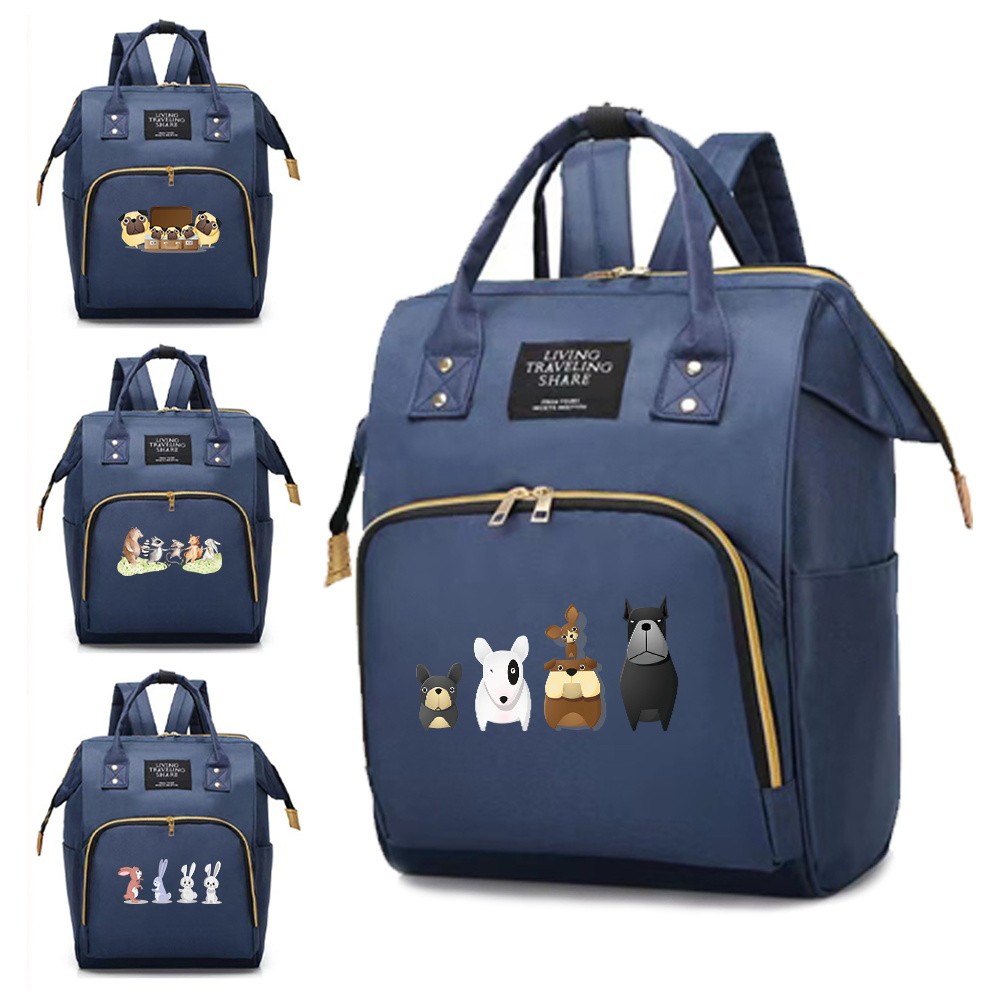 Diaper Bag Mom Diaper Backpack Multifunctional Backpack Outdoor Care Supplies Storage Organizer Cart