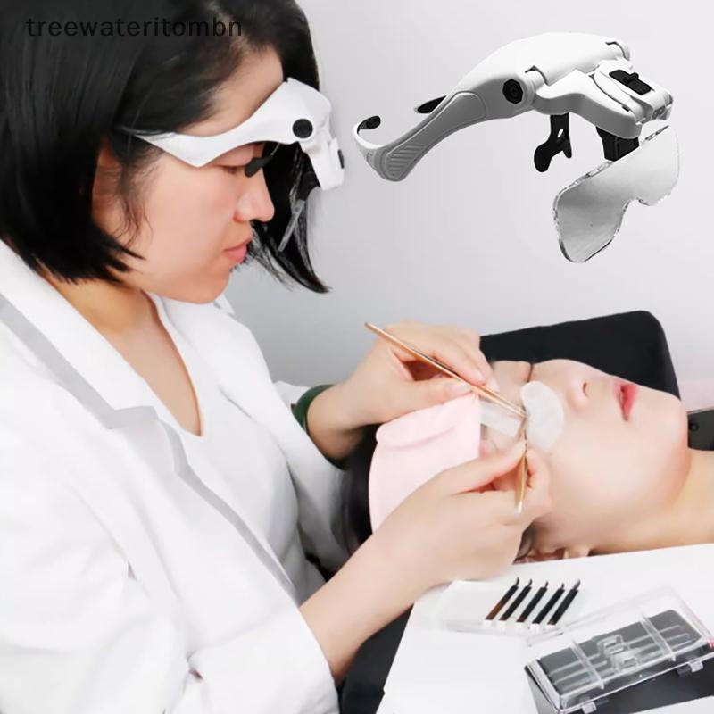 Tt 5 เลนส์ปรับแว่นขยาย Eyelash Extension แว่นขยาย LED โคมไฟ Grafting Repair Tattoo แต่ละขนตา mbn
