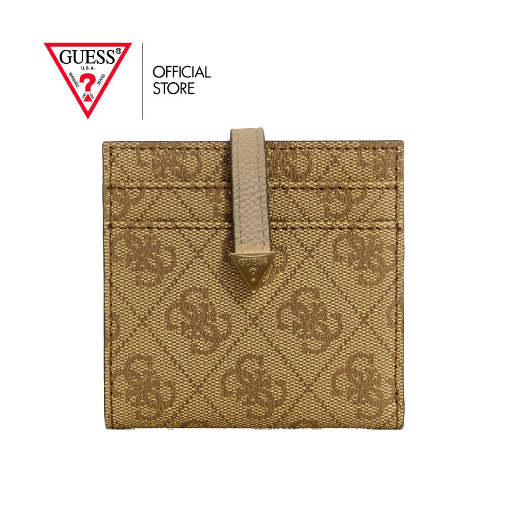 GUESS กระเป๋า รุ่น SG8500152 LAUREL SLG TAB CARD CASE BROWN สีน้ำตาล