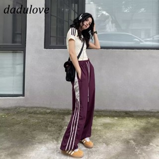 DaDulove💕 New American Ins High Street Striped Sports Casual Pants Niche High Waist Wide Leg Pants Trousers