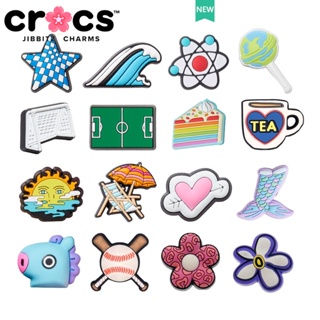 Jibbitz crocs charm หัวเข็มขัดรองเท้า อุปกรณ์เสริมรองเท้าชายหาด ลายการ์ตูนน่ารัก หัวเข็มขัดตกแต่ง