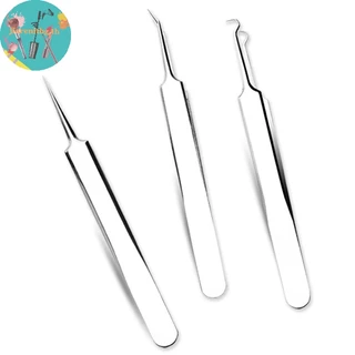 RENBG แหนบ Blackhead Pimples Removal Pointed Bend Face Care เครื่องมือ TH