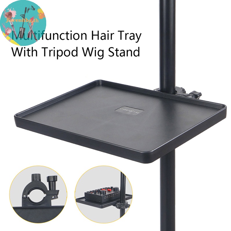 Renbg ถาดวางวิกผม การ์ดเสียง พร้อมขาตั้งกล้อง และหวีกรรไกร สําหรับถักโครเชต์