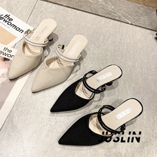 JUSLIN  รองเท้าส้นสูง รองเท้าแตะ รองเท้าส้นสูงผู้หญิง 2023 ใหม่  คุณภาพสูง Stylish ins สวยงาม B94G0IO 37Z230910