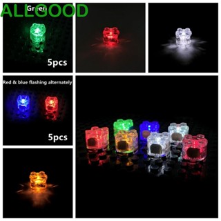 Allgoods บล็อคตัวต่อ LED 2 ดวง ทรงกลม เรืองแสง หลากสี ของเล่นสําหรับเด็ก 2 ชิ้น