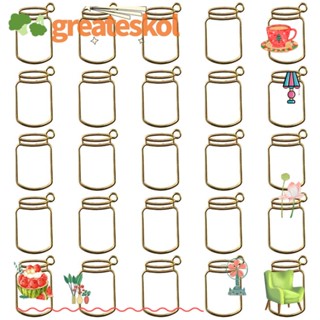 Greateskol จี้ขวดเปล่า โลหะผสม รูปขวด สีทอง 29*19 มม. 25 ชิ้น