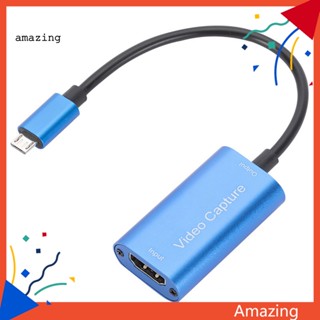 [AM] อะแดปเตอร์แปลงวิดีโอ ความละเอียดสูง เอาต์พุตเสถียร Mini HDMI เข้ากันได้กับ Micro USB 4K สําหรับ Windows