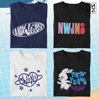 ขายร้อน MNMZTEE | NEWJEANS KPOP TEES UNISEX FOR MEN WOMEN SHIRT เสื้อยืดลำลอง