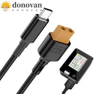 Donovan XT60 อะแดปเตอร์สายชาร์จเร็ว 100W PD2.0 QC2.0 50 ซม. 1 ม. 20V 5A กันสึกหรอ