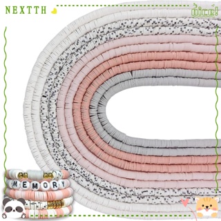 Nextth ลูกปัดดินโพลิเมอร์ 6 มม. หลากสี สําหรับทําเครื่องประดับ สร้อยคอ 10 เส้น