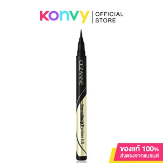 Cezanne Super Sharp Eyeliner EX 0.48g #10 Black อายไลเนอร์เนื้อลิควิด.