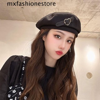 Mxfashione หมวกเบเร่ต์ลําลอง ให้ความอบอุ่น สไตล์เรโทร แฟชั่นฤดูใบไม้ร่วง ฤดูหนาว สําหรับเด็กผู้หญิง