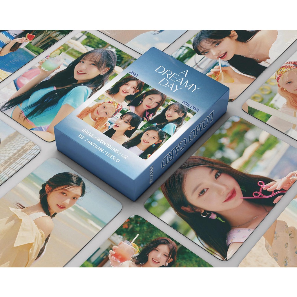 Photocard 55P ไอฟ์ IVE: THE 1ST PHOTOBOOK [A DREAMY DAY] lomo card kpop การ์ด 2 ด้าน โค้งมน ไร้ขอบ .