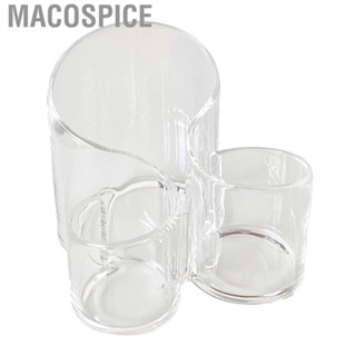 Macospice Makeup Brush Storage Holder  Durable Cosmetic Multipurpose Lightweight 3 Sections for Living Room Dressing Table