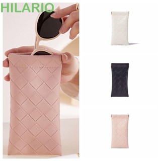 Hilario เคสแว่นตากันแดด หนัง PU ปิดอัตโนมัติ กันน้ํา สีพื้น หรูหรา สําหรับผู้หญิง และผู้ชาย