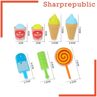 [Sharprepublic] ของเล่นรถบรรทุกไม้ ไอศกรีม หลากสี เพื่อการศึกษา สําหรับเด็กก่อนวัยเรียน