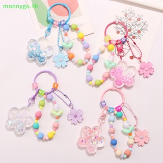 Monnygo ใหม่ พวงกุญแจ จี้ดอกซากุระน่ารัก หลากสีสัน สําหรับห้อยกระเป๋า หูฟัง