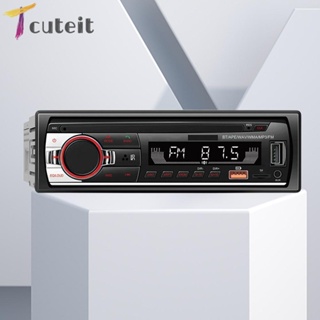 Tcuteit เครื่องเล่น MP3 วิทยุดิจิทัล บลูทูธ แฮนด์ฟรี หน้าจอ LCD 12V สําหรับรถยนต์