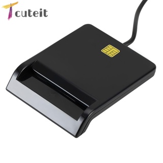 Tcuteit เครื่องอ่านซิมการ์ด การ์ดอัจฉริยะ Windows Linux USB DNIE ATM CAC IC ID