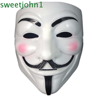 Sweetjohn V for Vendetta หน้ากากคอสเพลย์ ธีมภาพยนตร์ Hacker Full Face สําหรับปาร์ตี้ฮาโลวีน