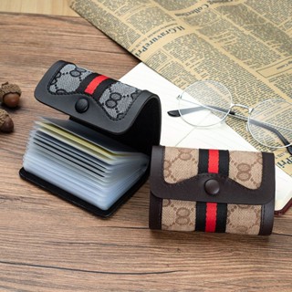 Shopkeepers selection# canvas small card bag womens multiple card slots cute certificate place credit card ultra-thin card Bag Mens bank card set 9.5N